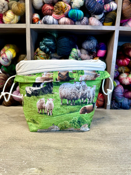Sheep and Dogs Bucket Bag