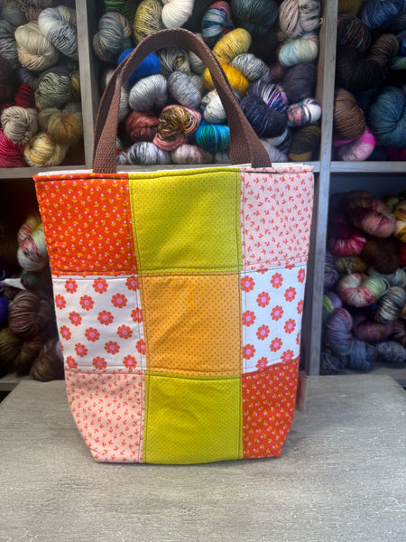 Squares Quilted Tote  -Limited Bag