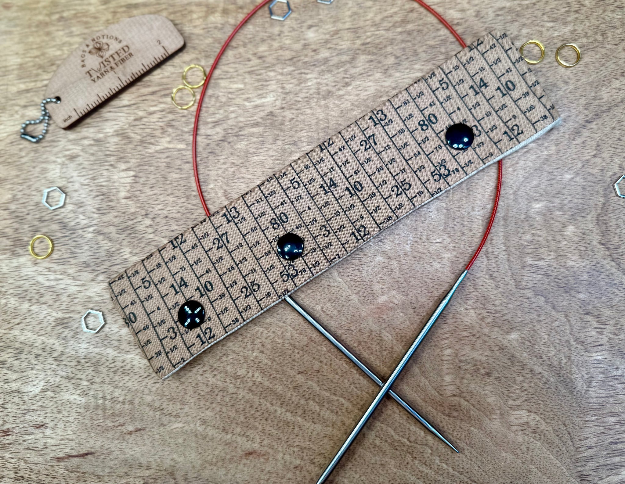 Ruler Needle Holder
