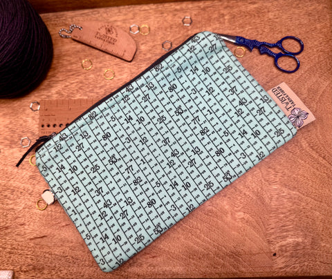 Ruler Zipped Notion Bag