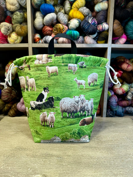 Sheep and Dogs Bucket Bag