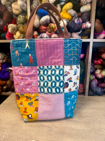 Squares Quilted Tote  -Limited Bag