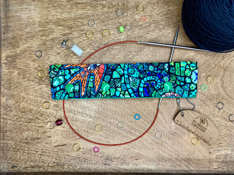 Stained Glass Needle Holder