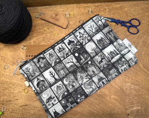 Haunted Houses Zipped Notion Bag