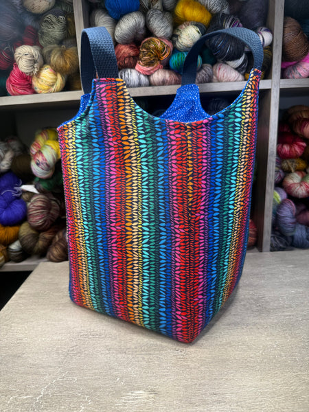 Rainbow Yarn Tote