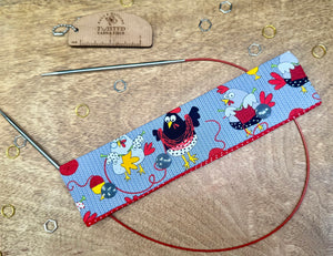 Knitting Chickens Needle Holder