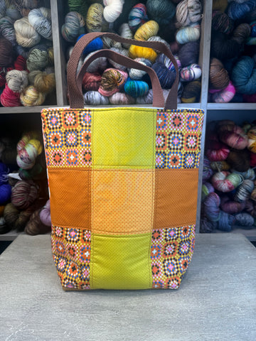 Squares Quilted Tote  -Limited Bag