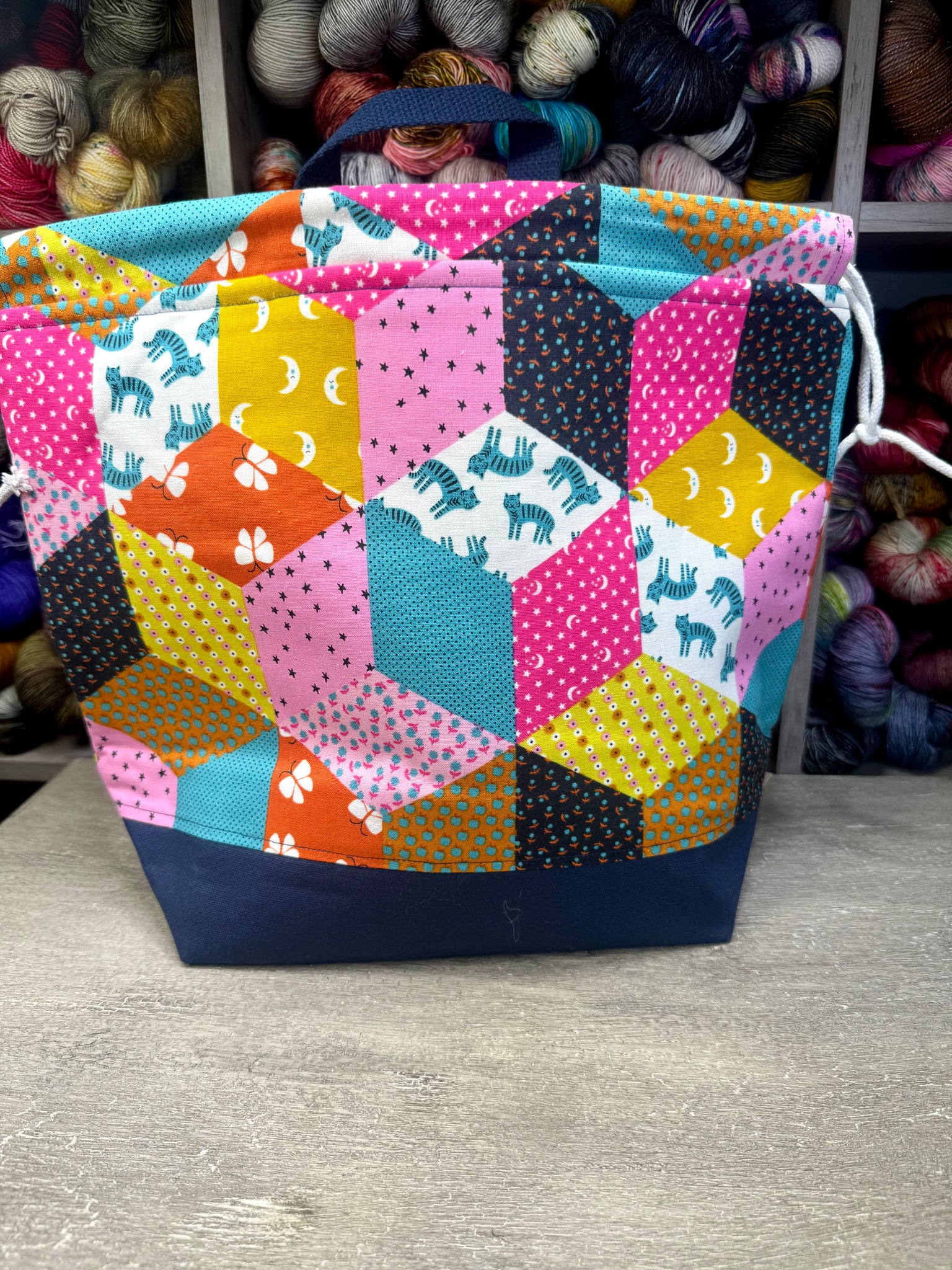 Lucky (blue bottom) Shweater Bag