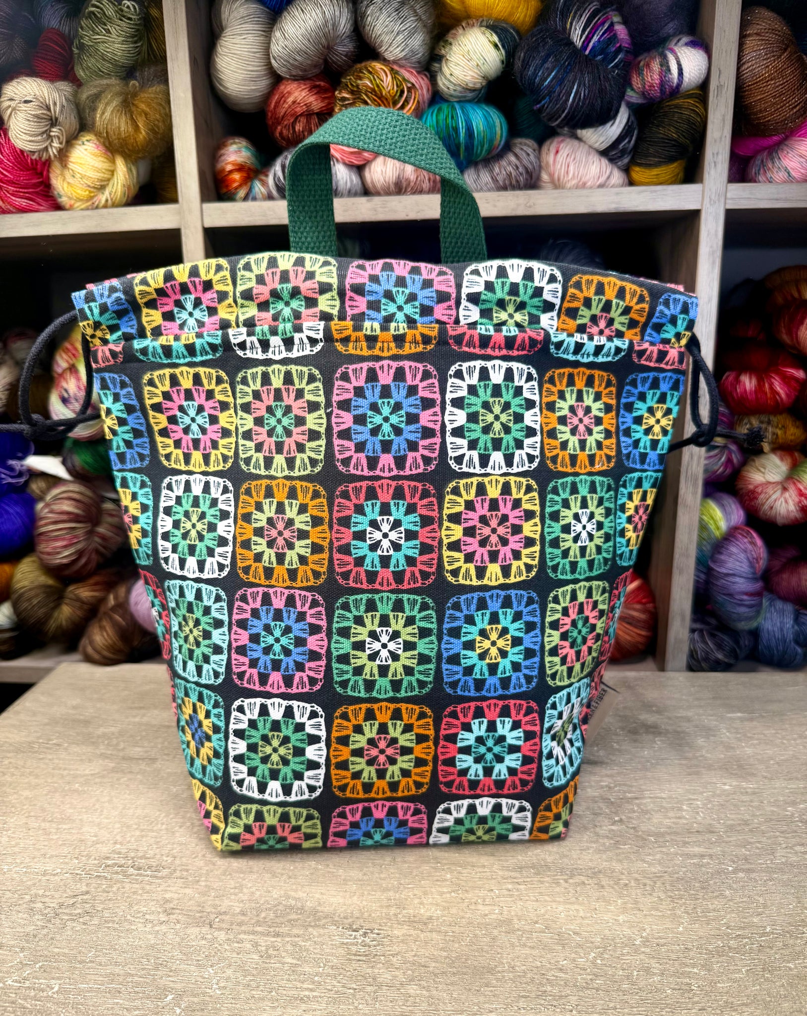 Granny Squares Bucket Bag