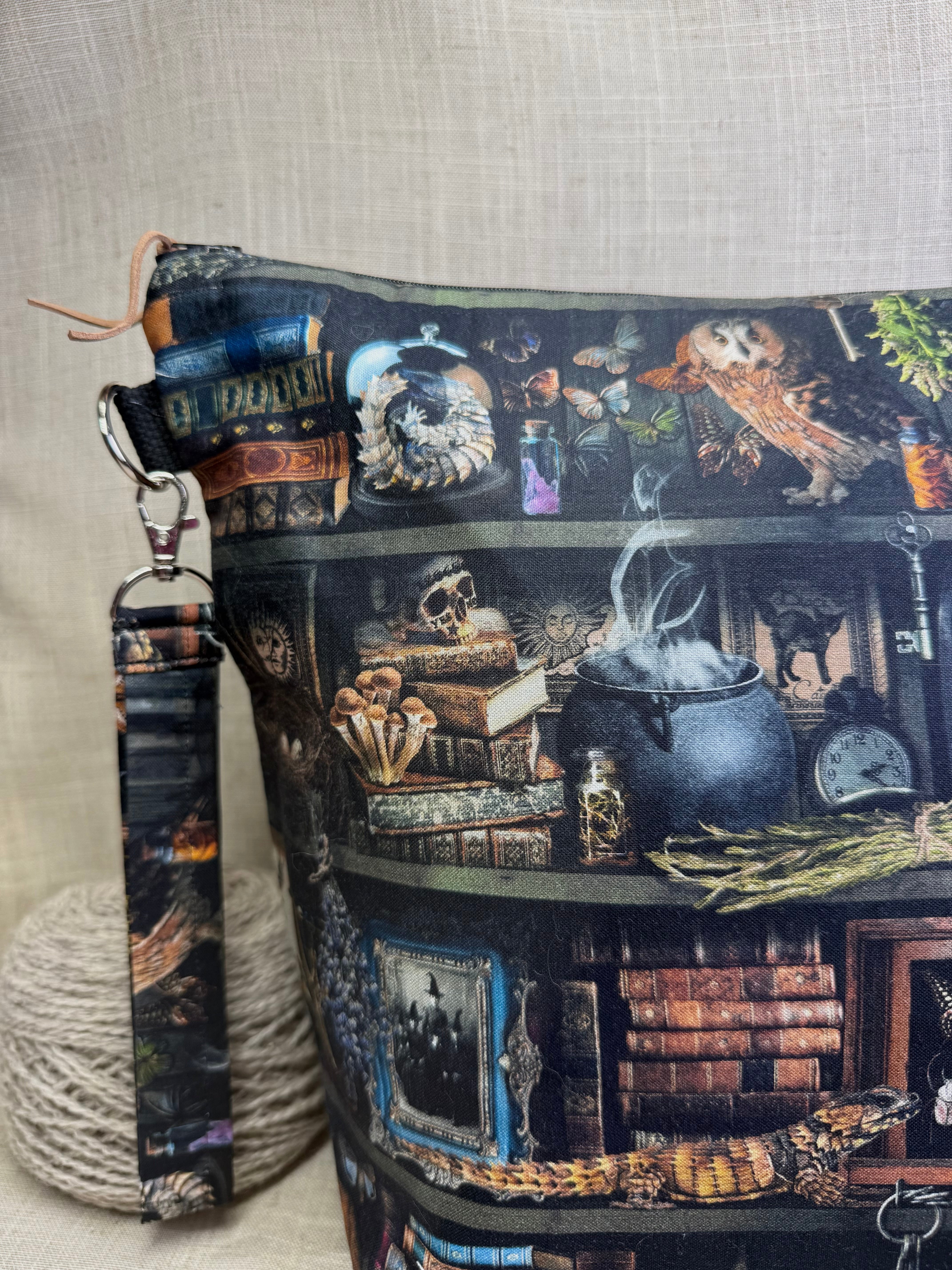 Witches Apothecary Zipper Shweater Bag