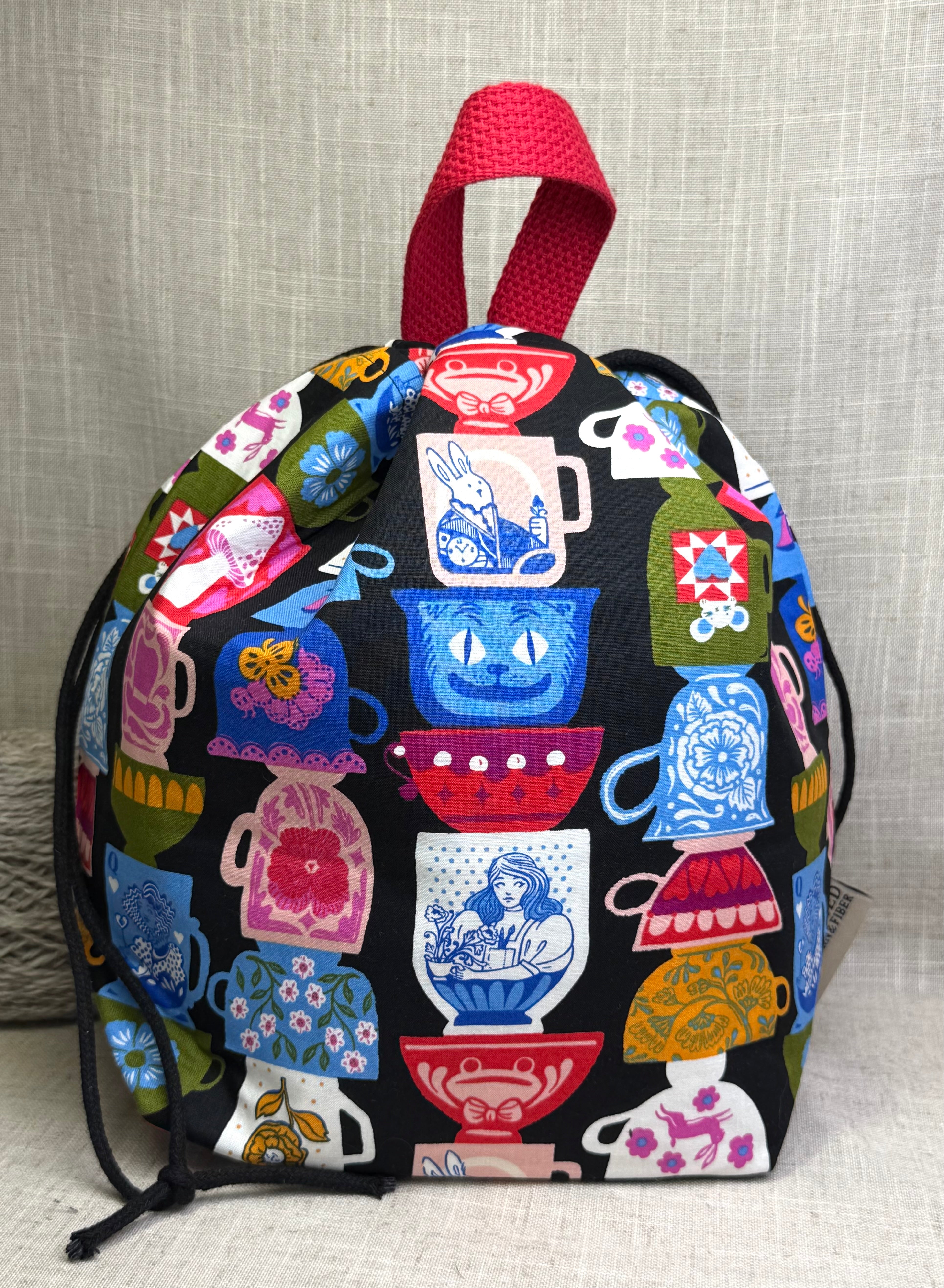 Wonderland Cups Bucket Bag