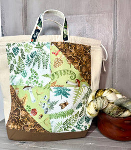 Cottage Woods Patchwork Project Bag-a3