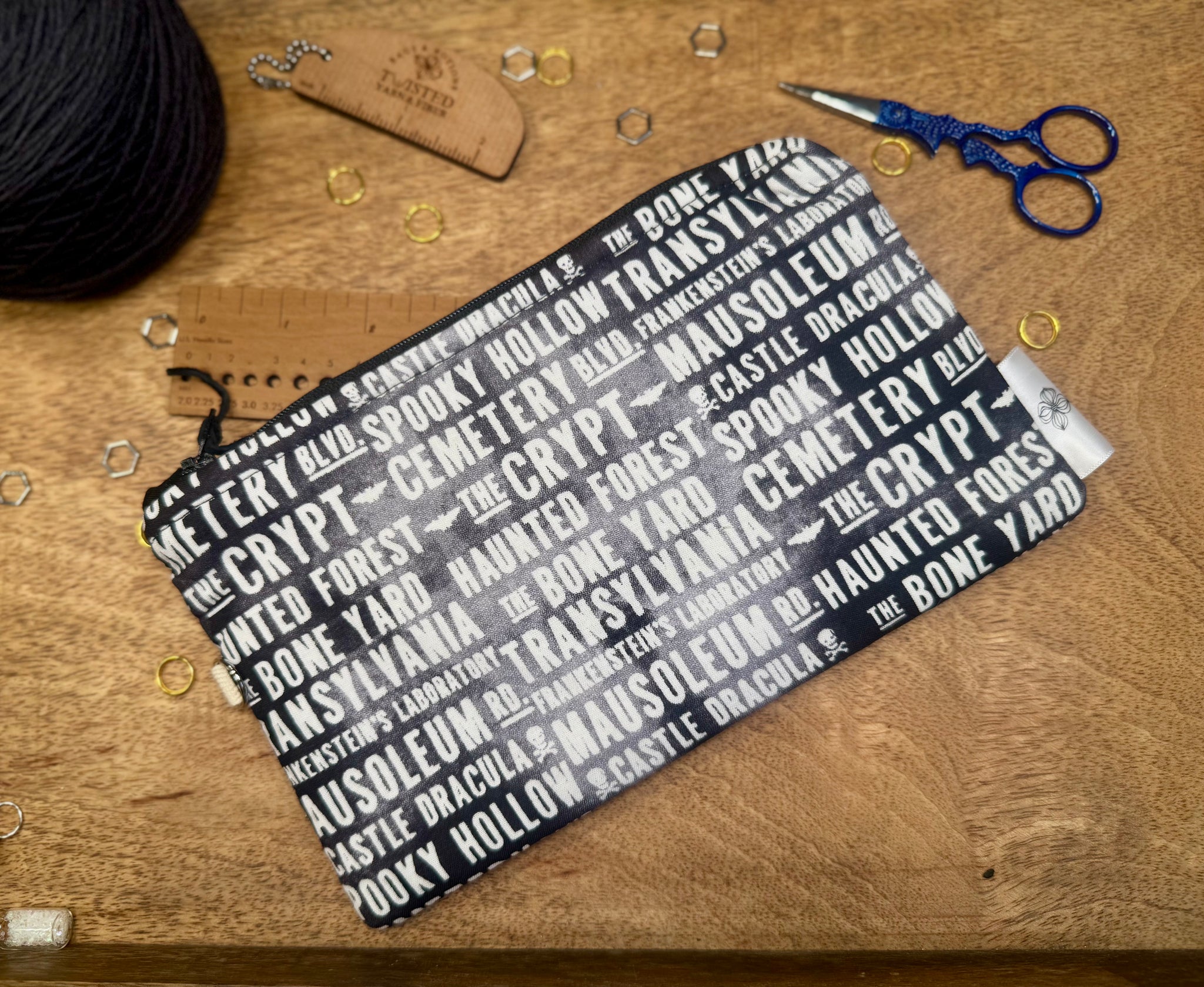 Spooky Zipped Notion Bag