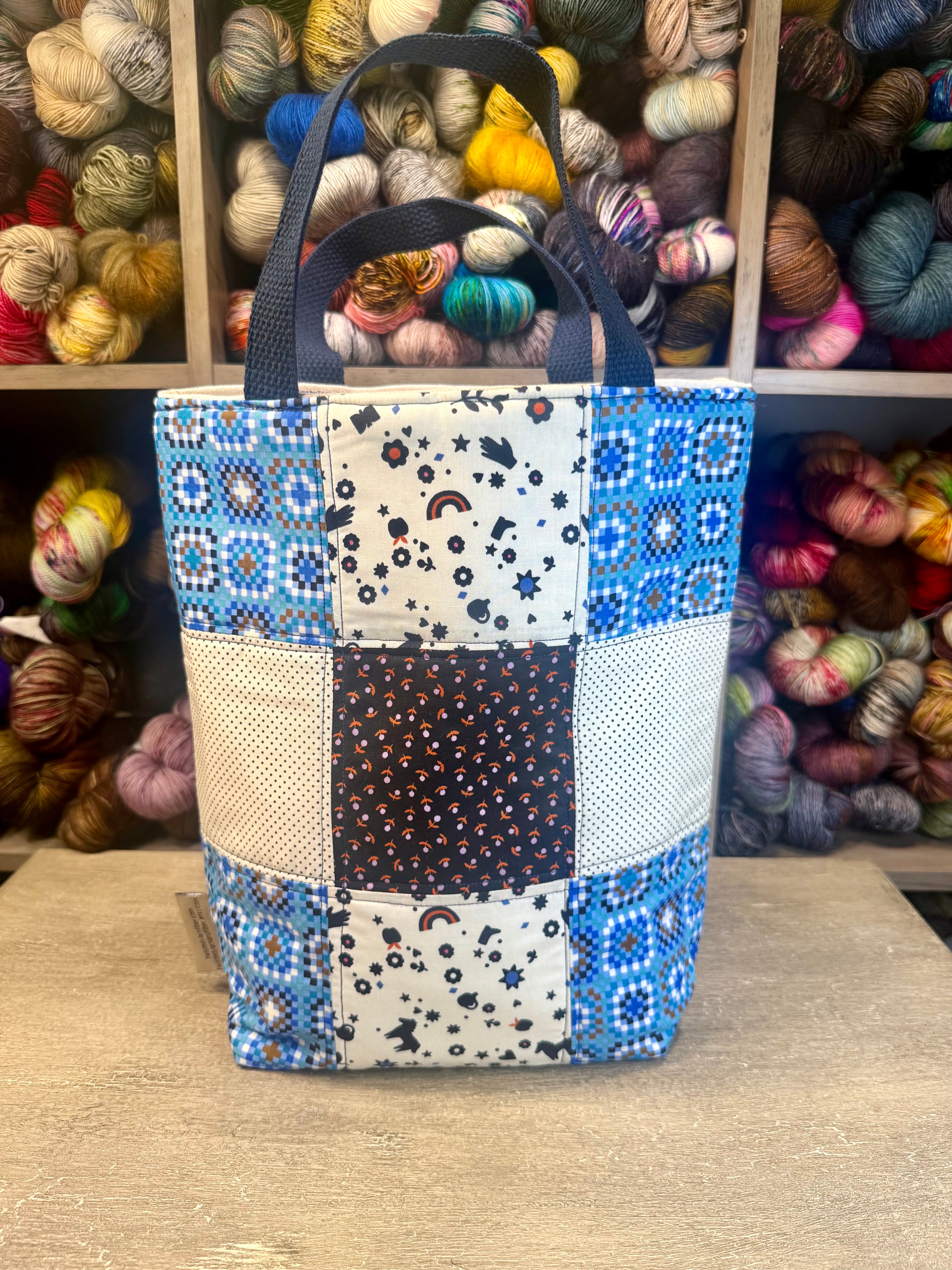 Squares Quilted Tote  -Limited Bag  Sale