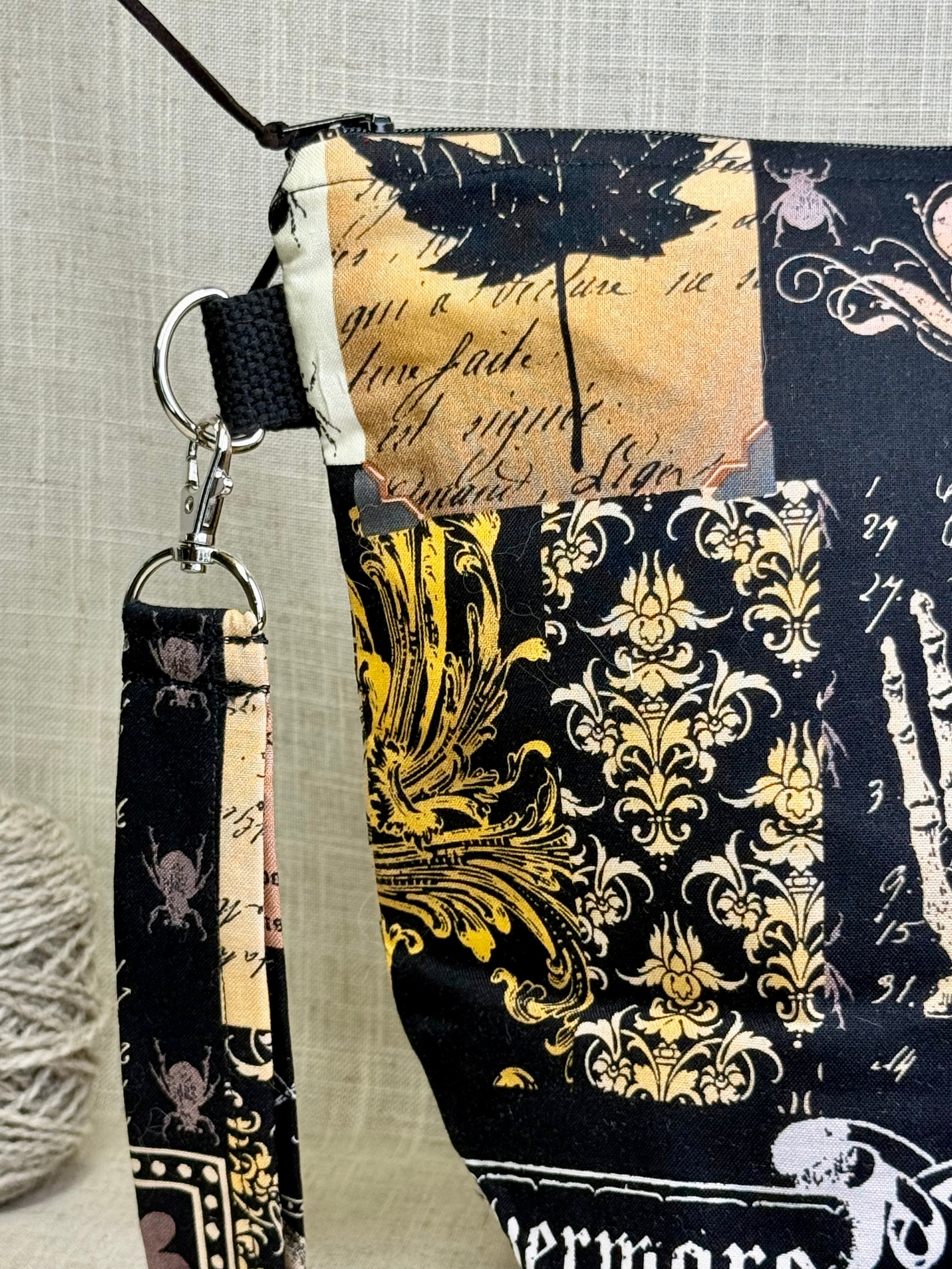 Spells and Potions  Zipper Bucket Bag (placement varies- pic shows front and back of each)