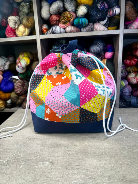 Lucky (blue bottom) Shweater Bag