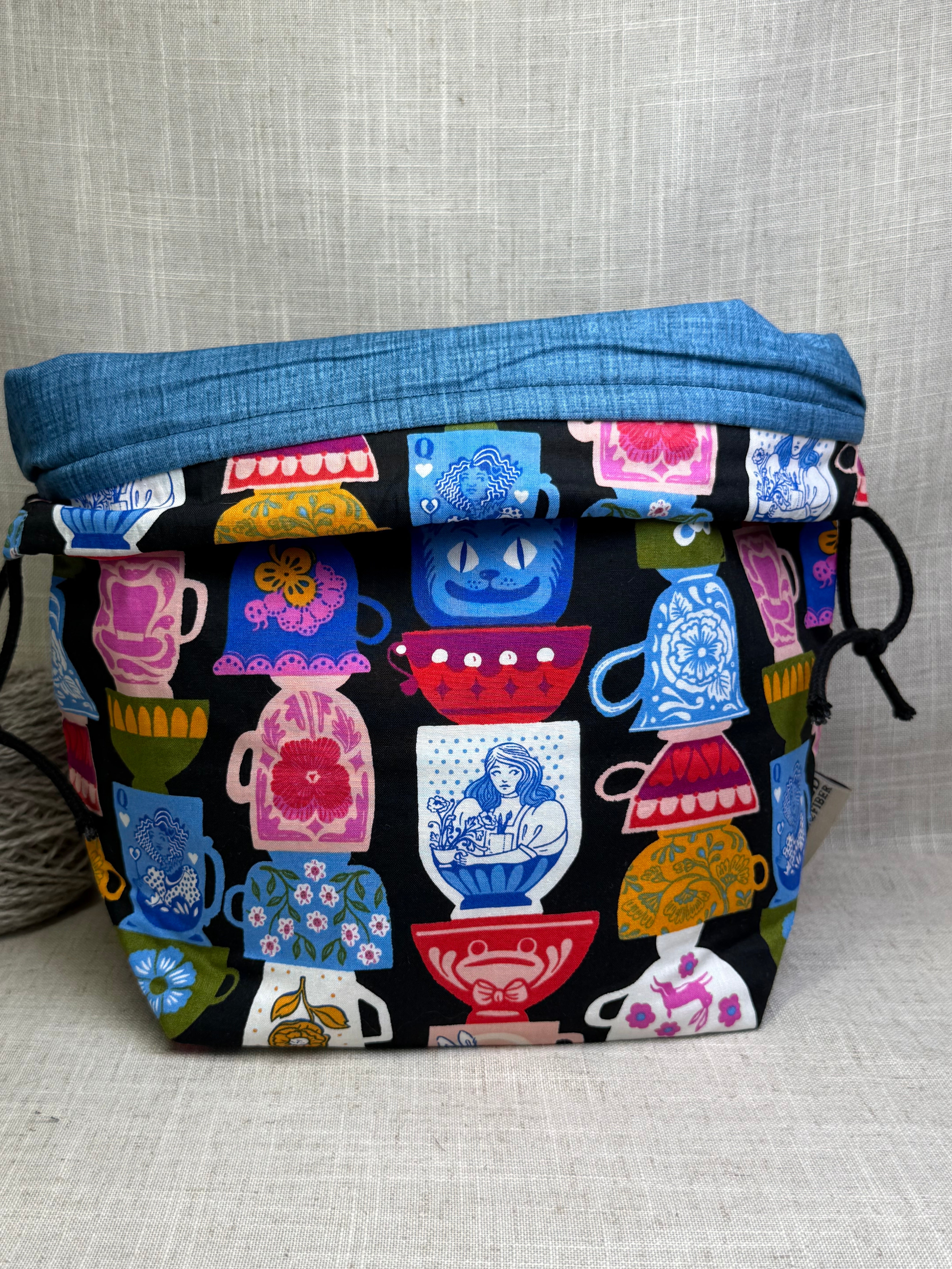 Wonderland Cups Bucket Bag