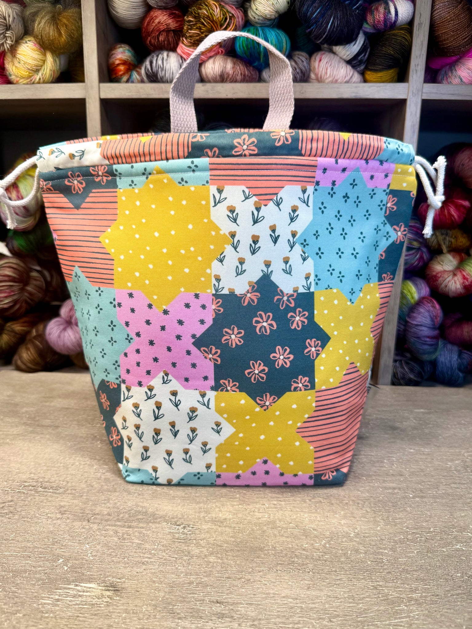 Floral Patches Bucket Bag