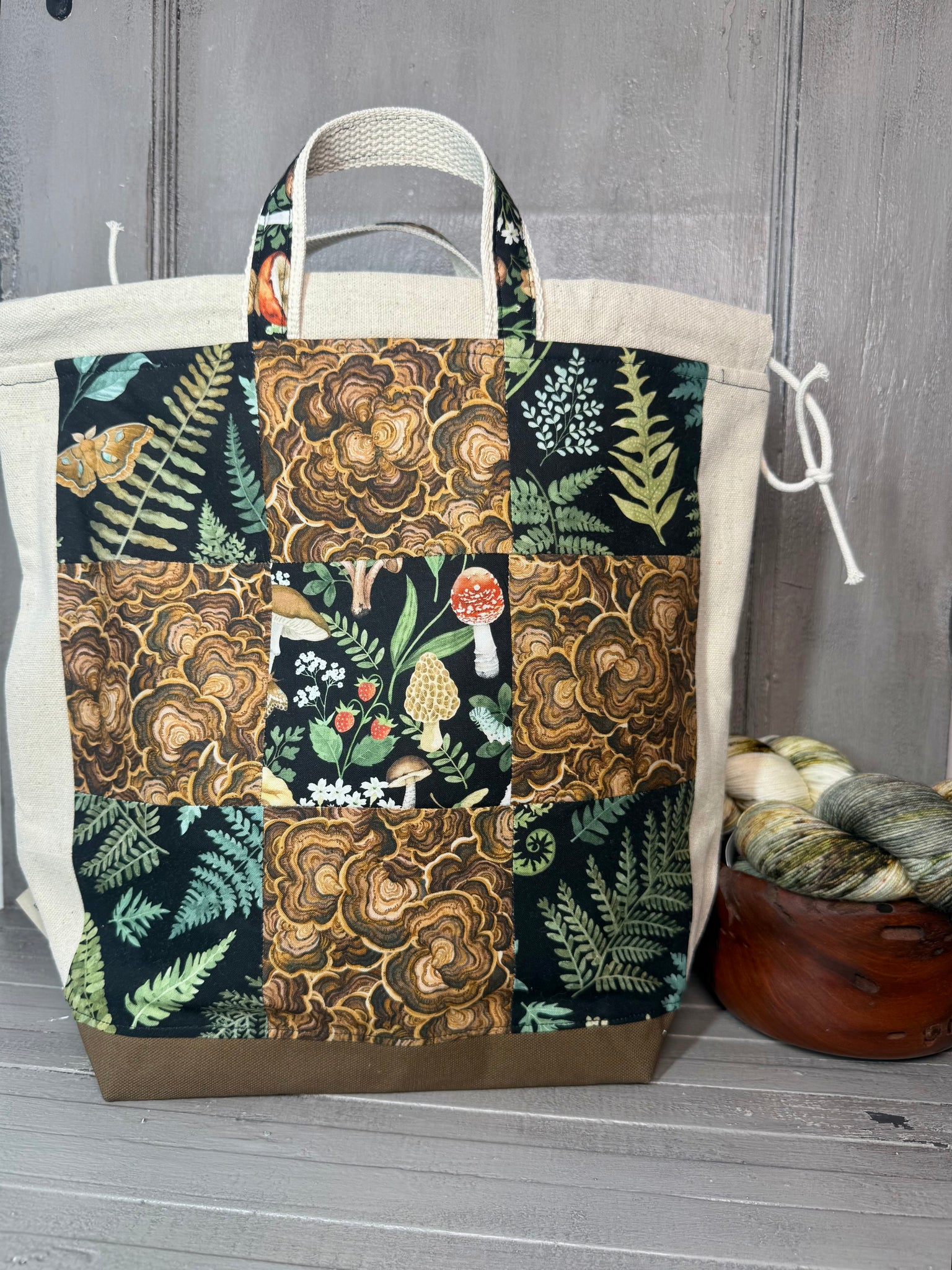 Cottage Woods Patchwork Project Bag-a2
