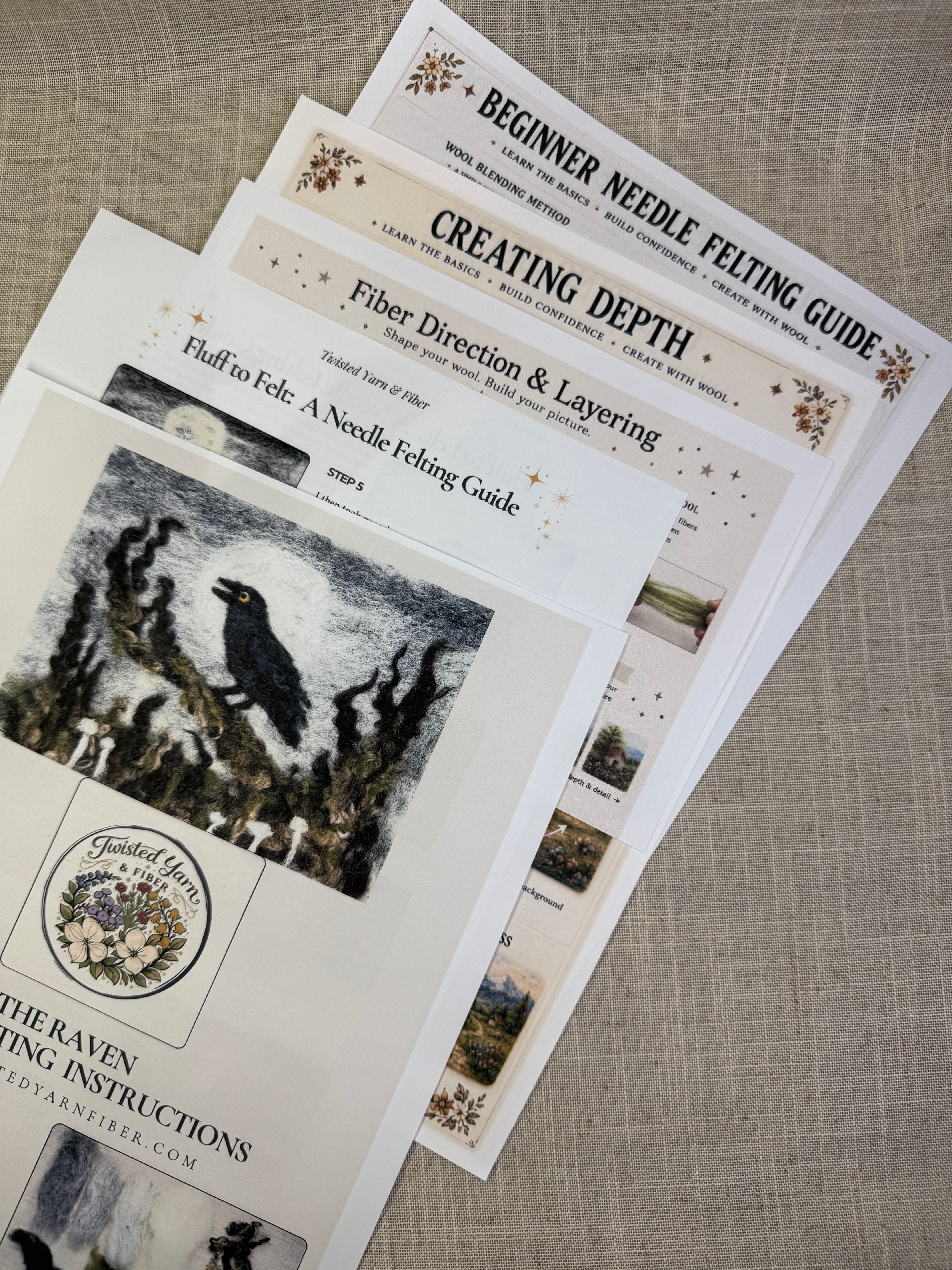The Raven Needle Felting Kit