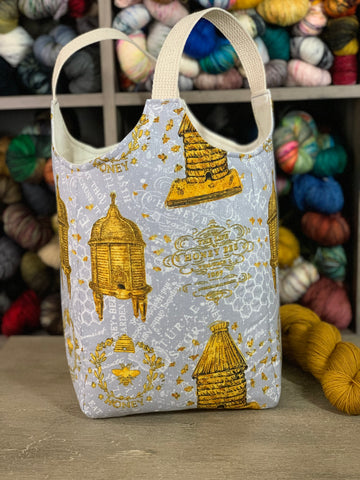 The Life of the Honey Bee Yarn Tote