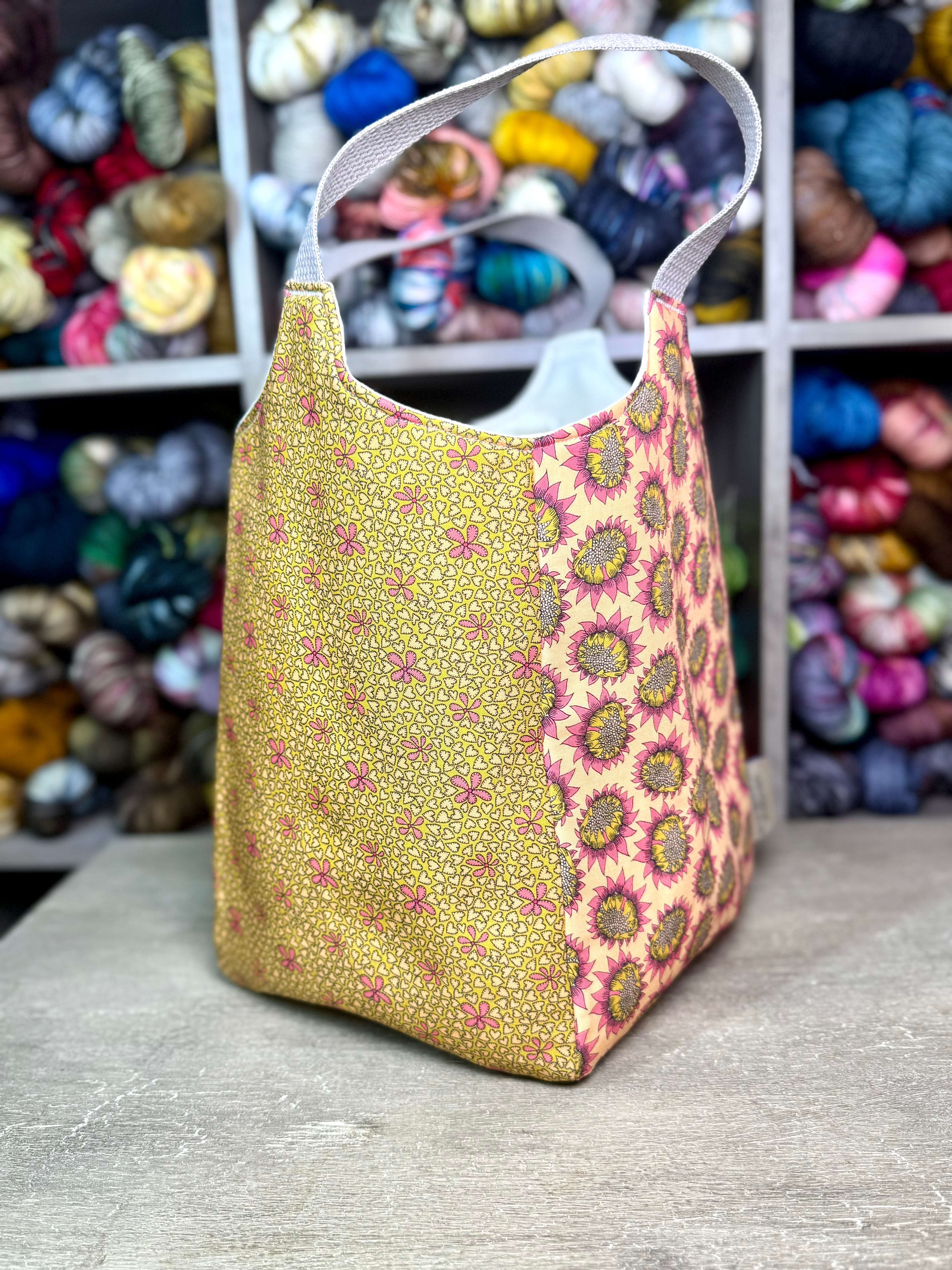 Sunflower Yarn Tote  --Sale