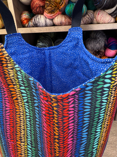 Rainbow Yarn Tote