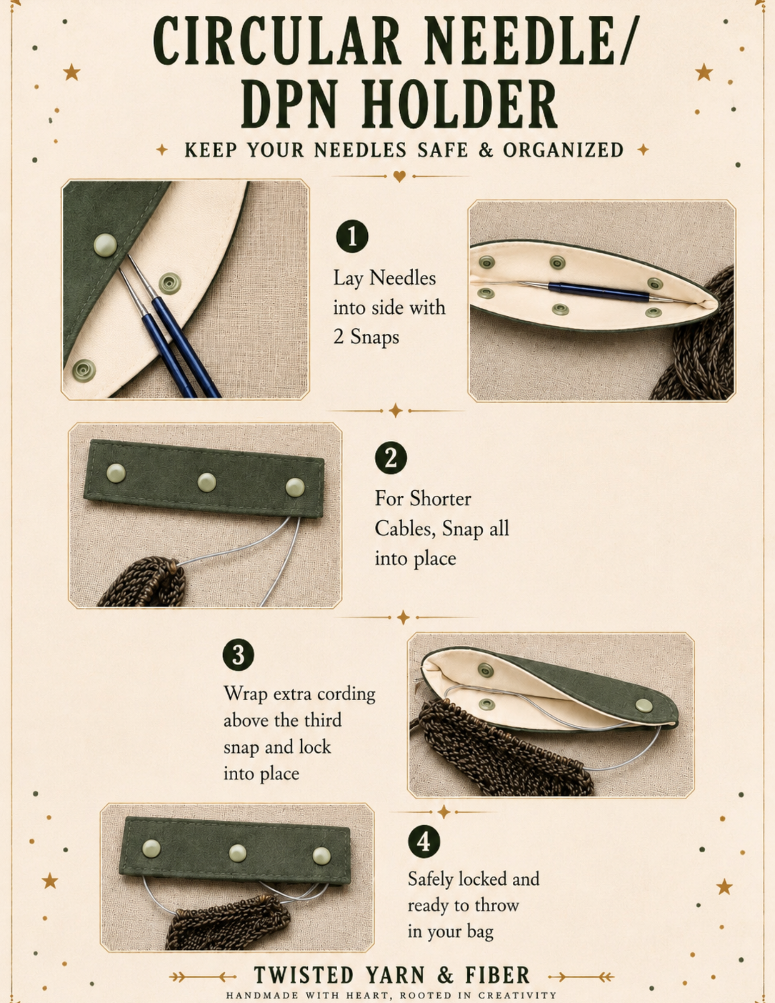 Dogwood Needle Holder