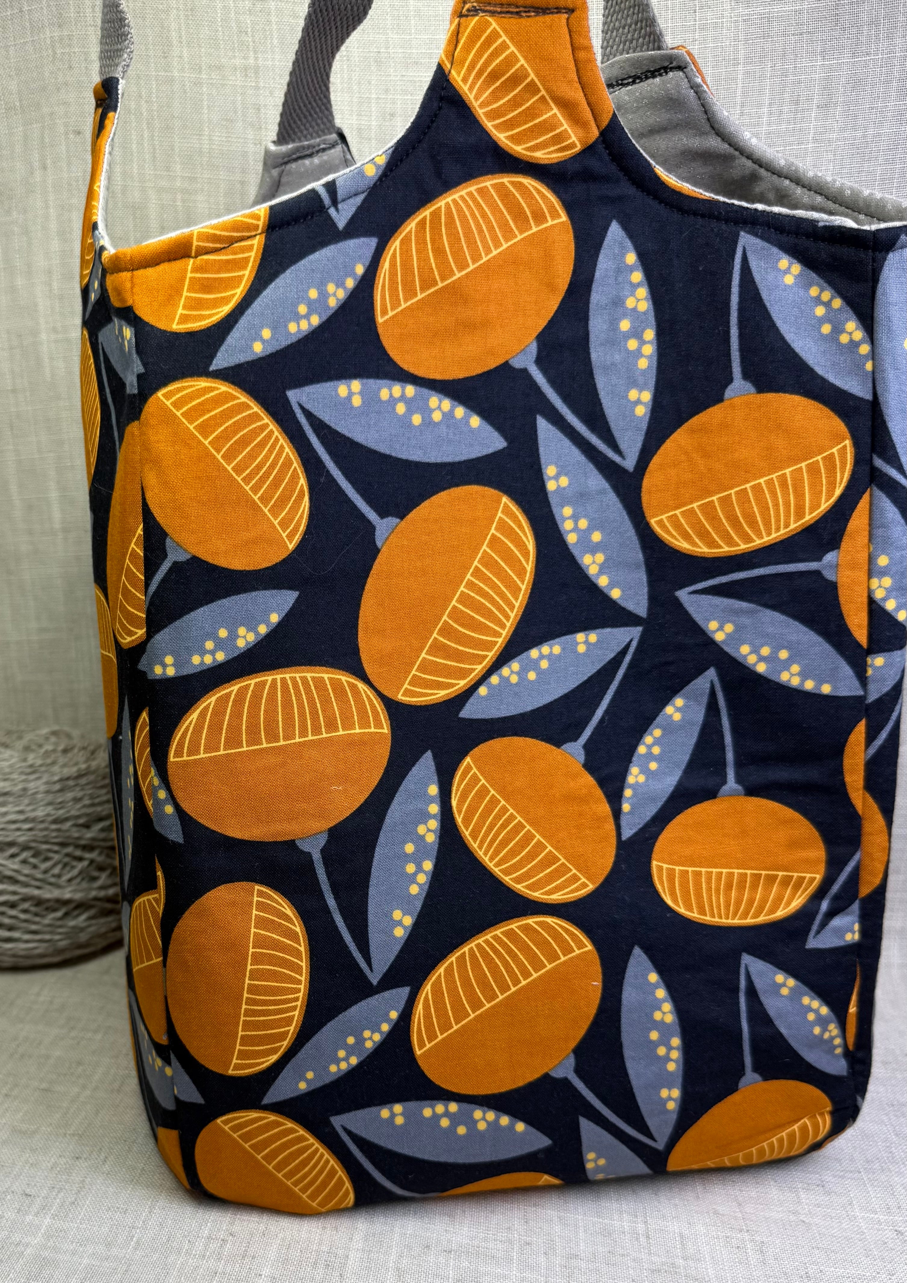 Orange Yarn Tote