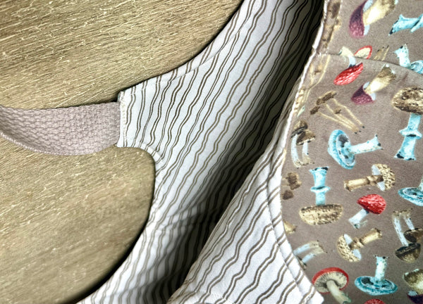 Mocha Mushroom Yarn Tote