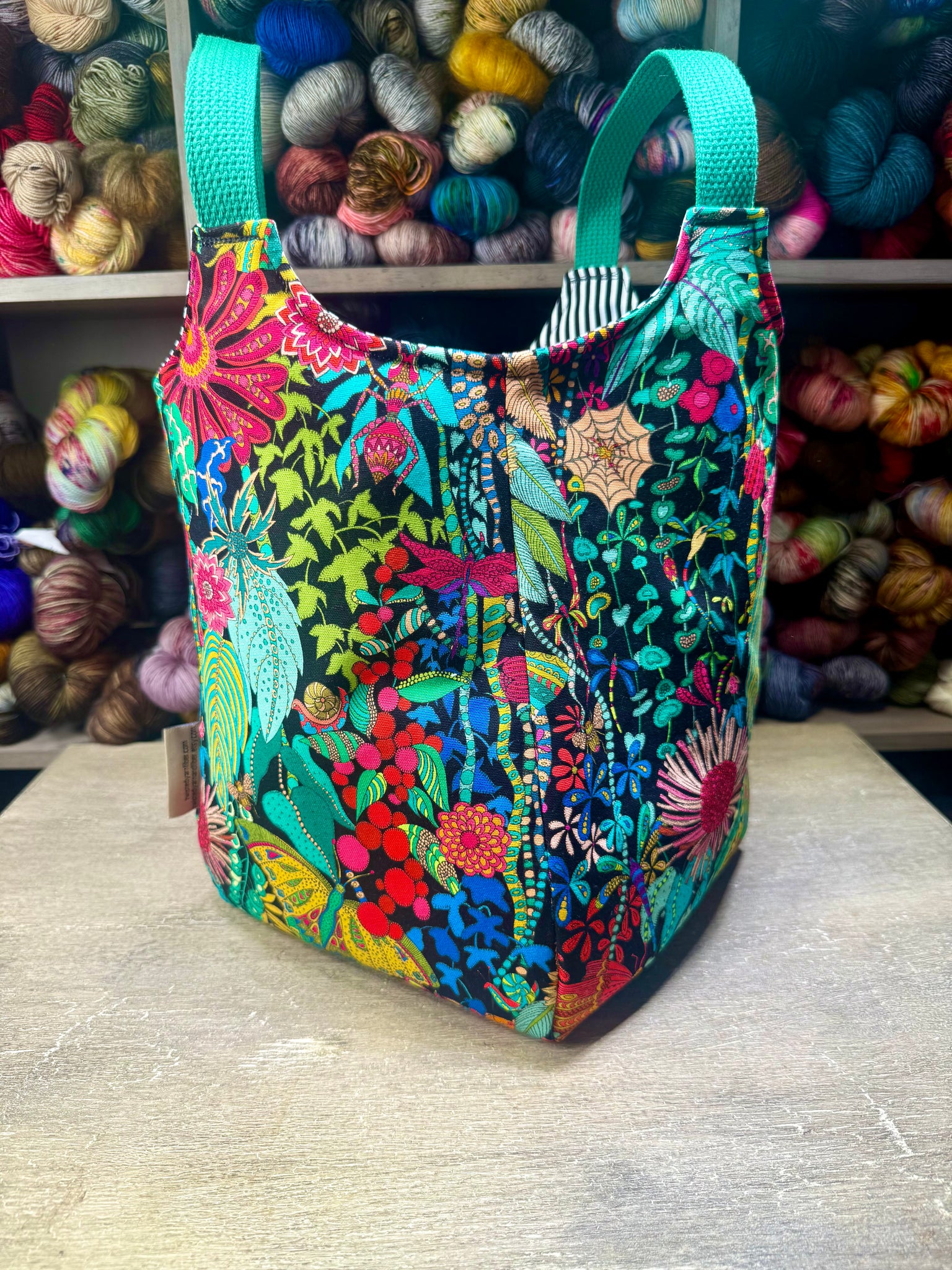 Vibrant Garden Yarn Tote