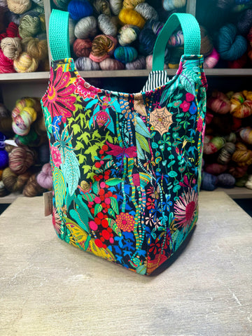 Vibrant Garden Yarn Tote
