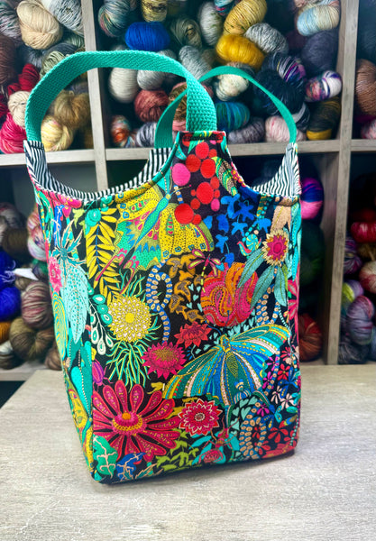 Vibrant Garden Yarn Tote