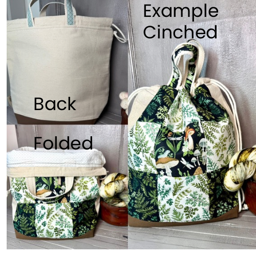 Cottage Woods Patchwork Project Bag-a4
