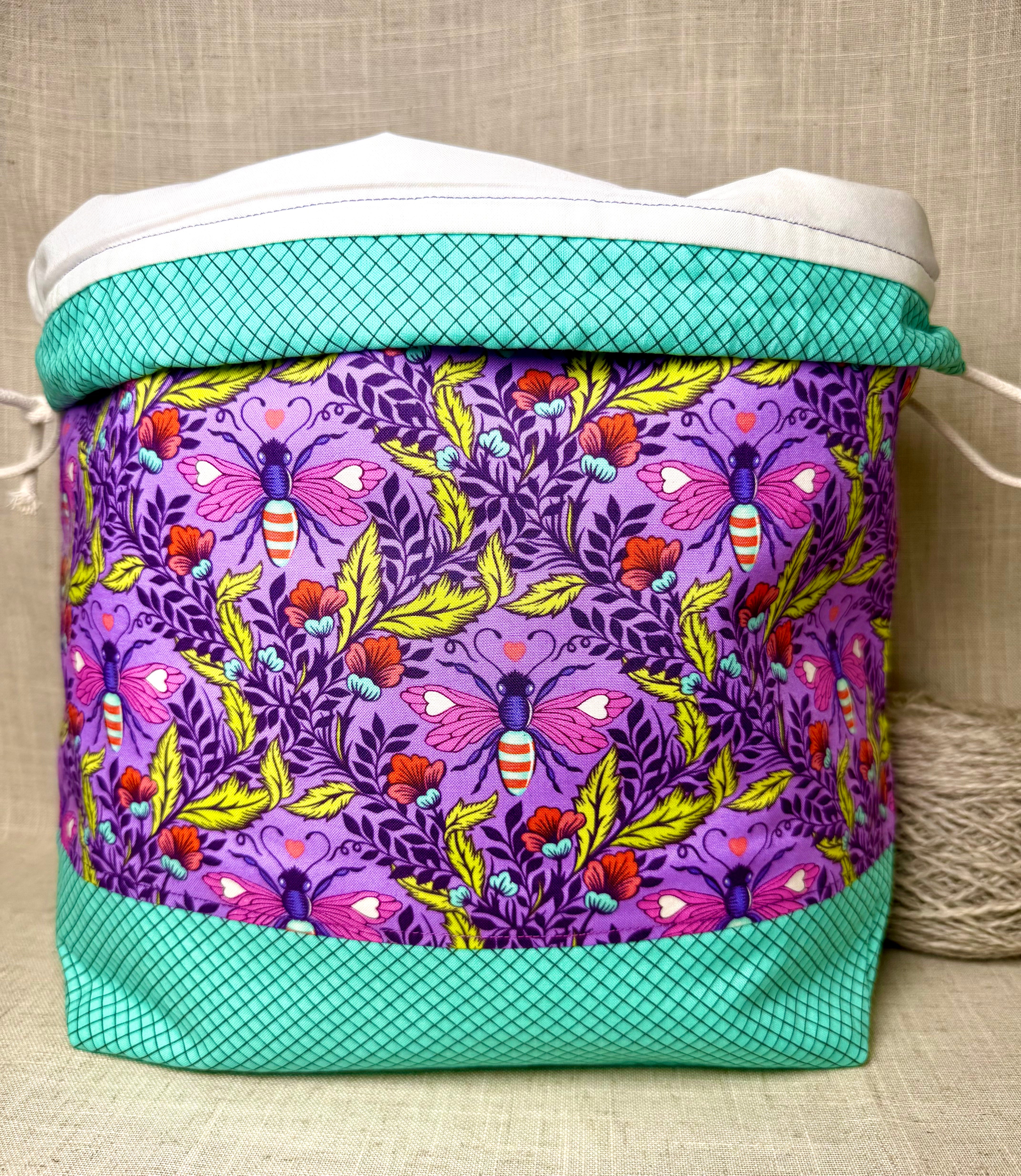Bees (Purple) Shweater Bag
