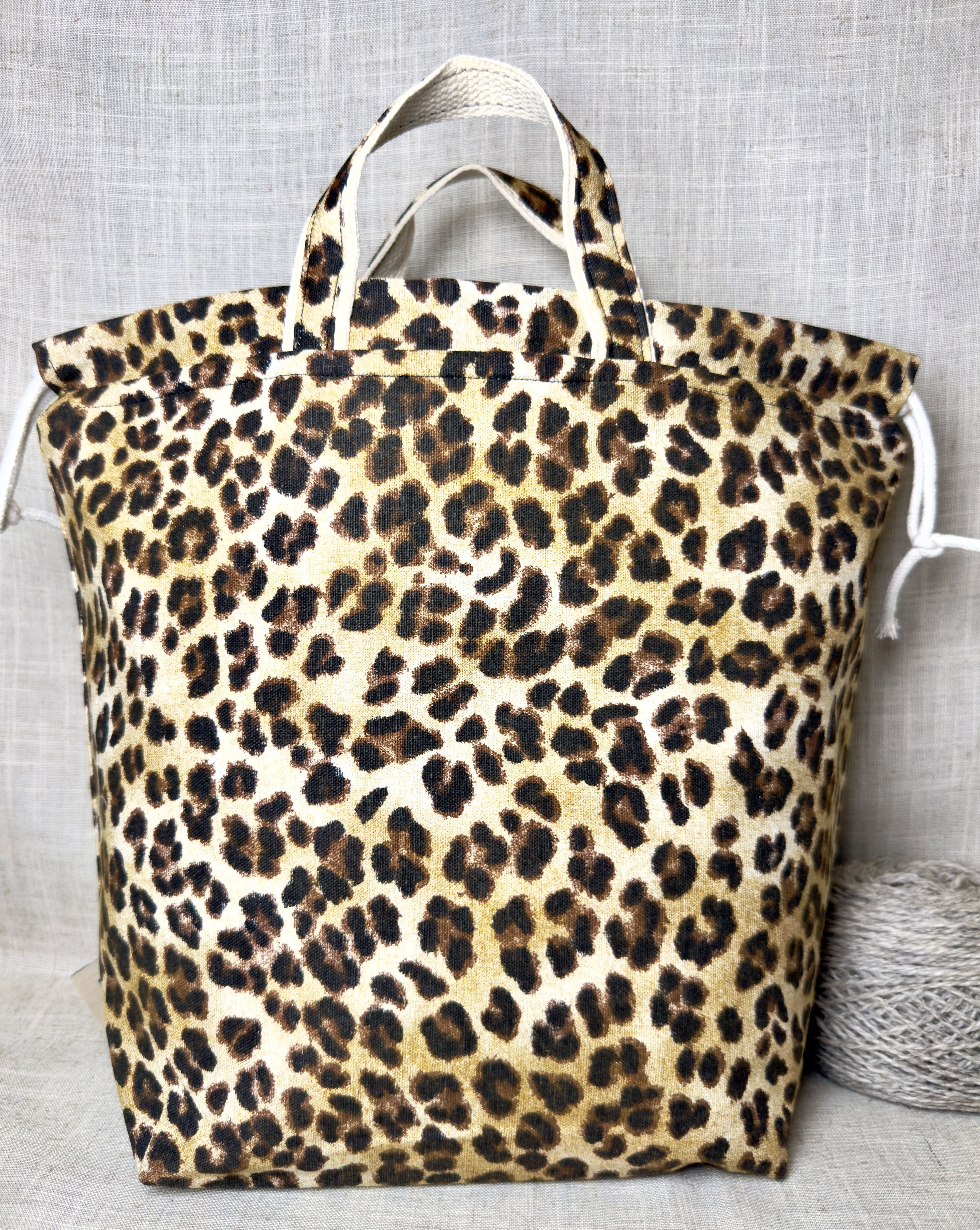 Leopard Shweater Tote- Limited Bag