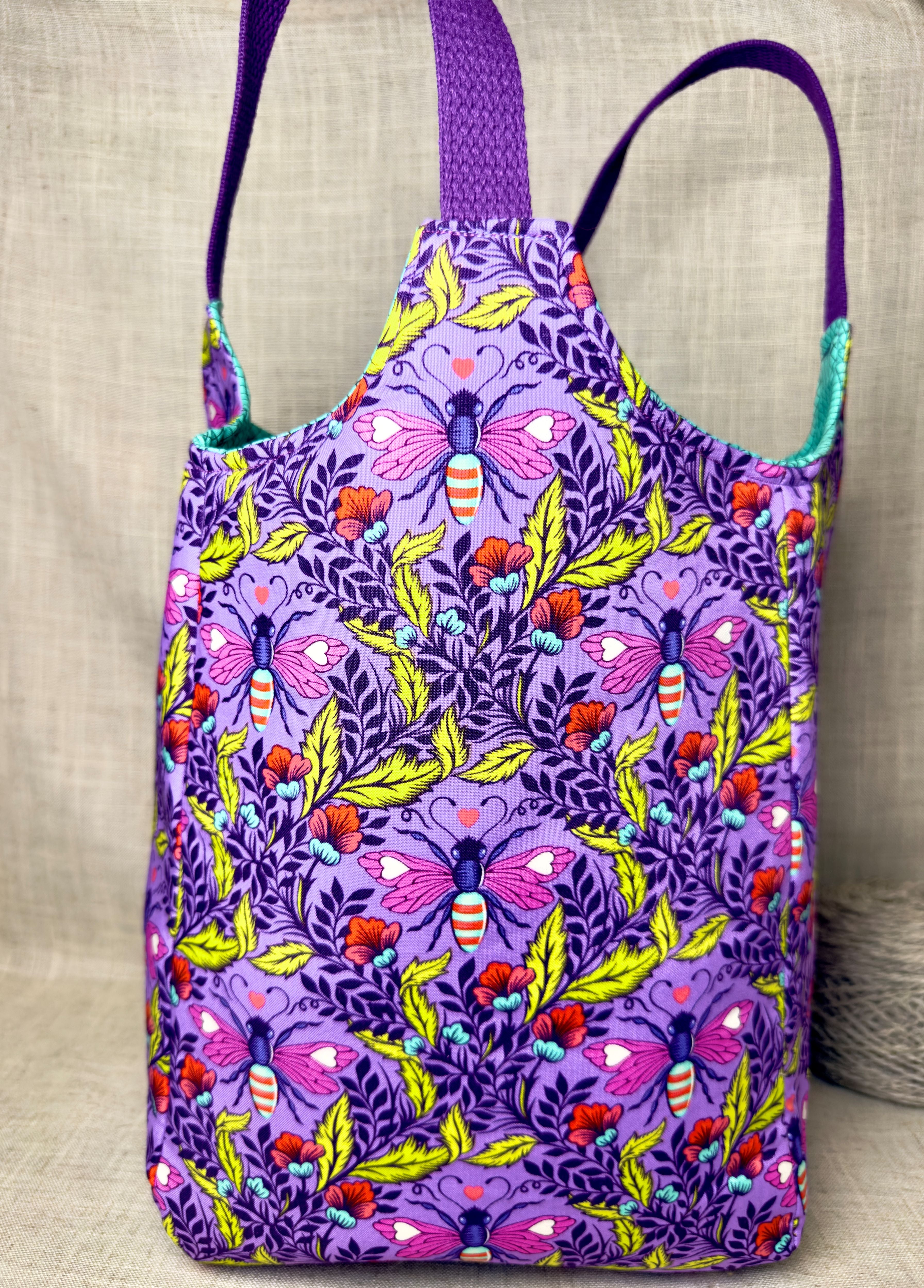 Bees Yarn Tote