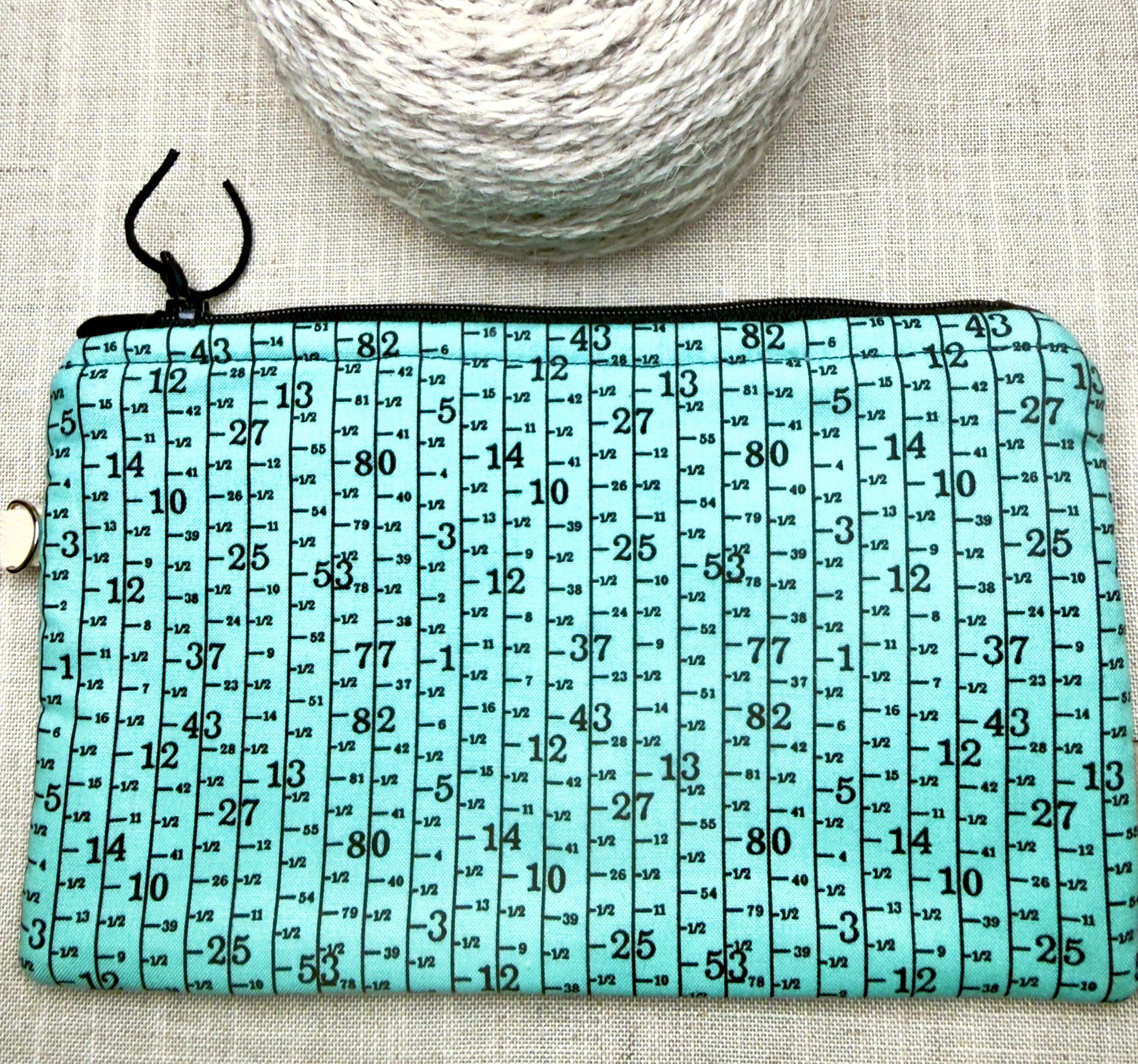 Ruler Zipped Notion Bag