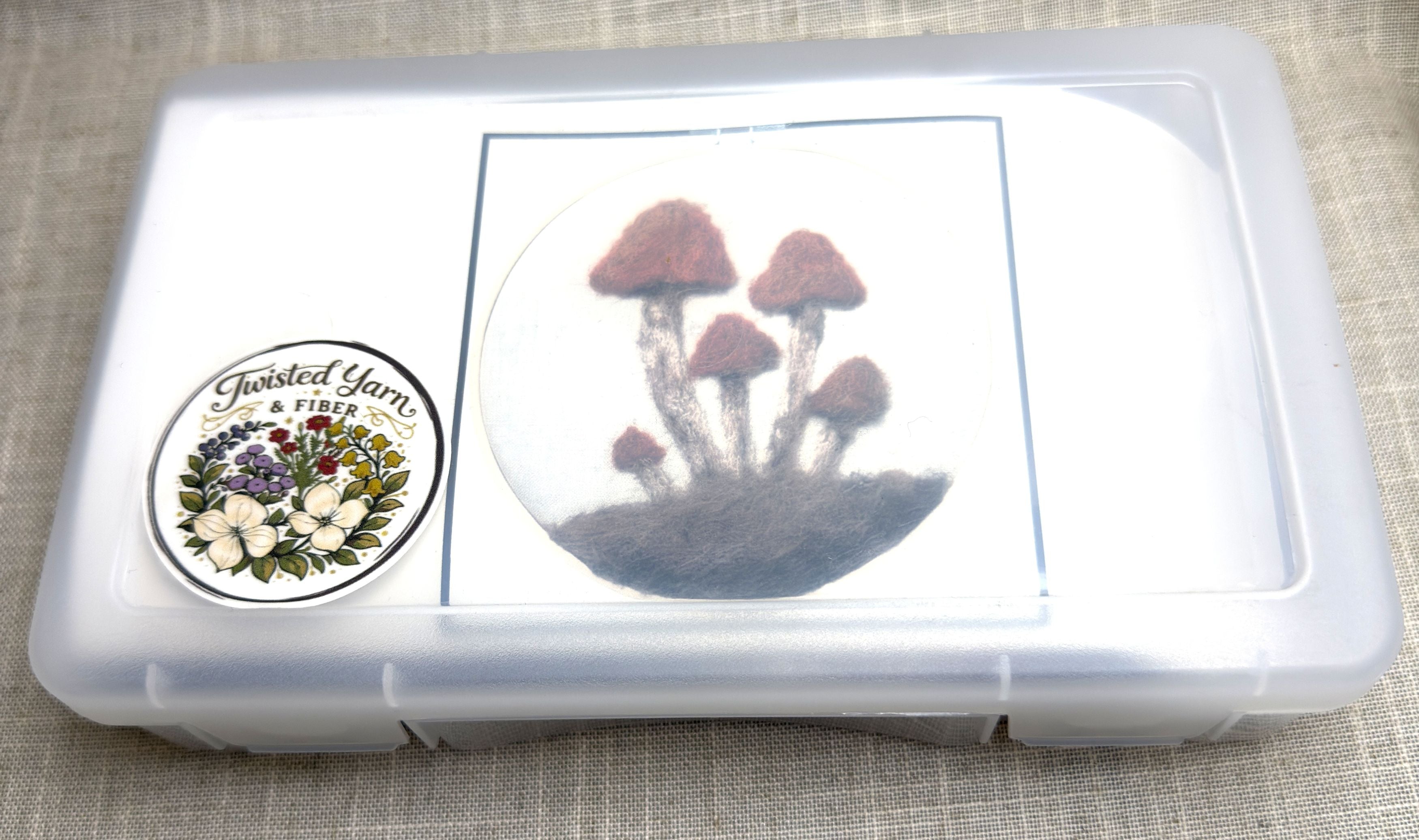 Orange Mushrooms Needle Felting Kit