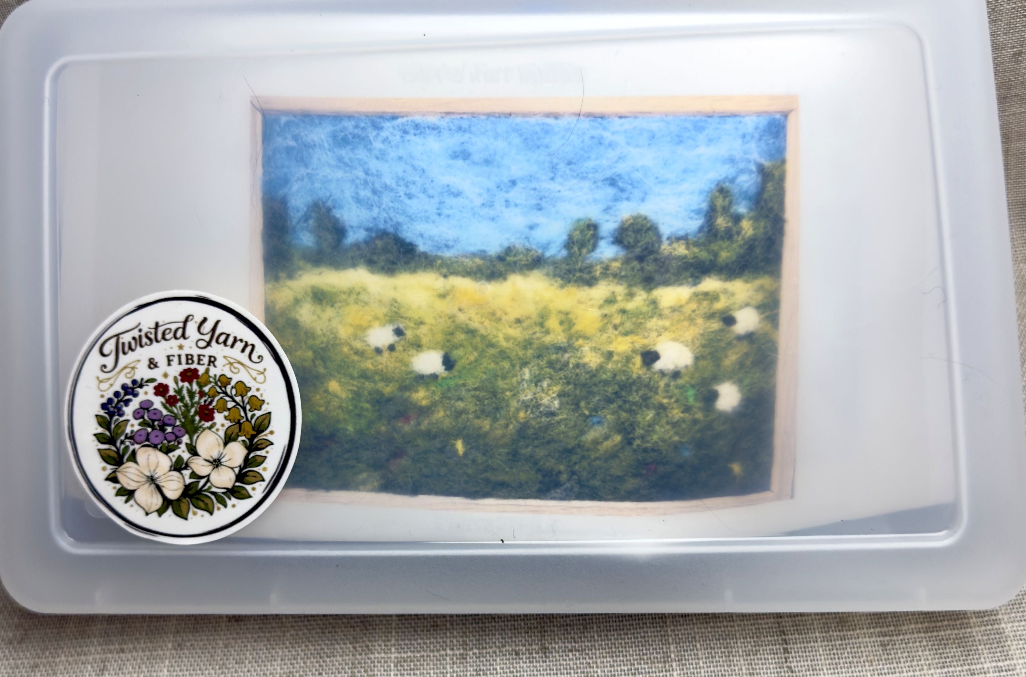 Sheep in Field Needle Felting Kit