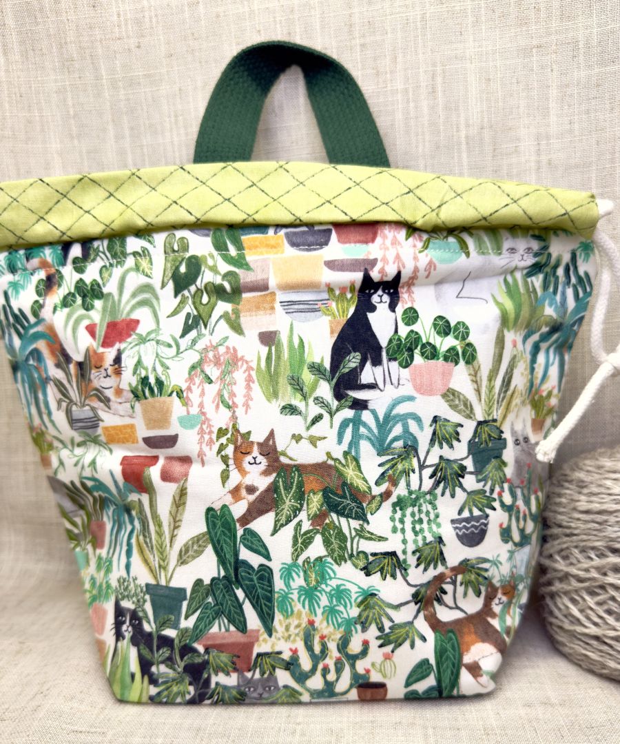 Cat and Plants Shocks Bag