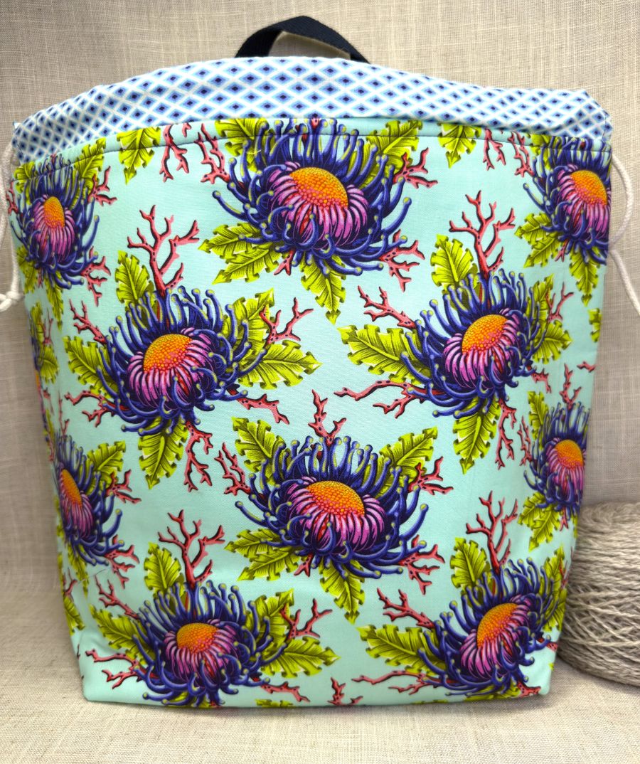 Blue Anemone Shweater Bag