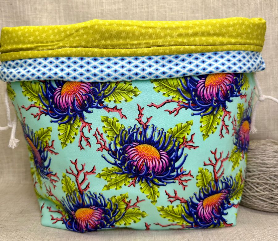 Blue Anemone Shweater Bag
