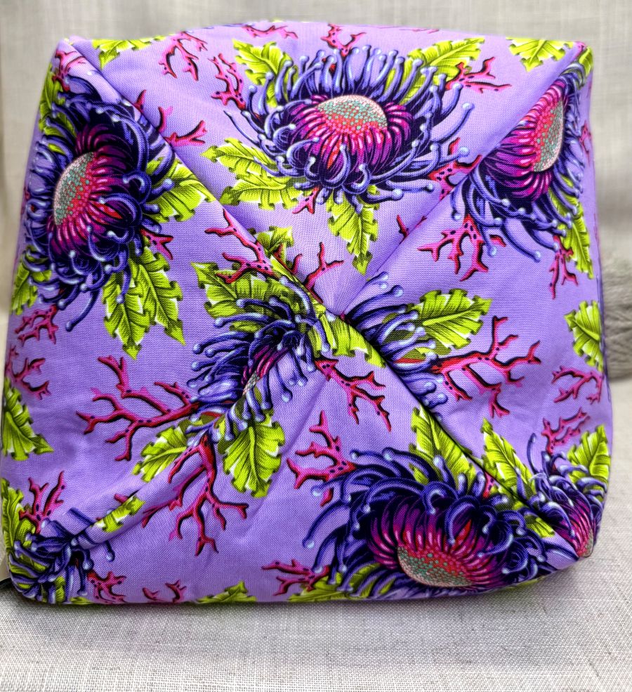 Purple Anemone Yarn Tote