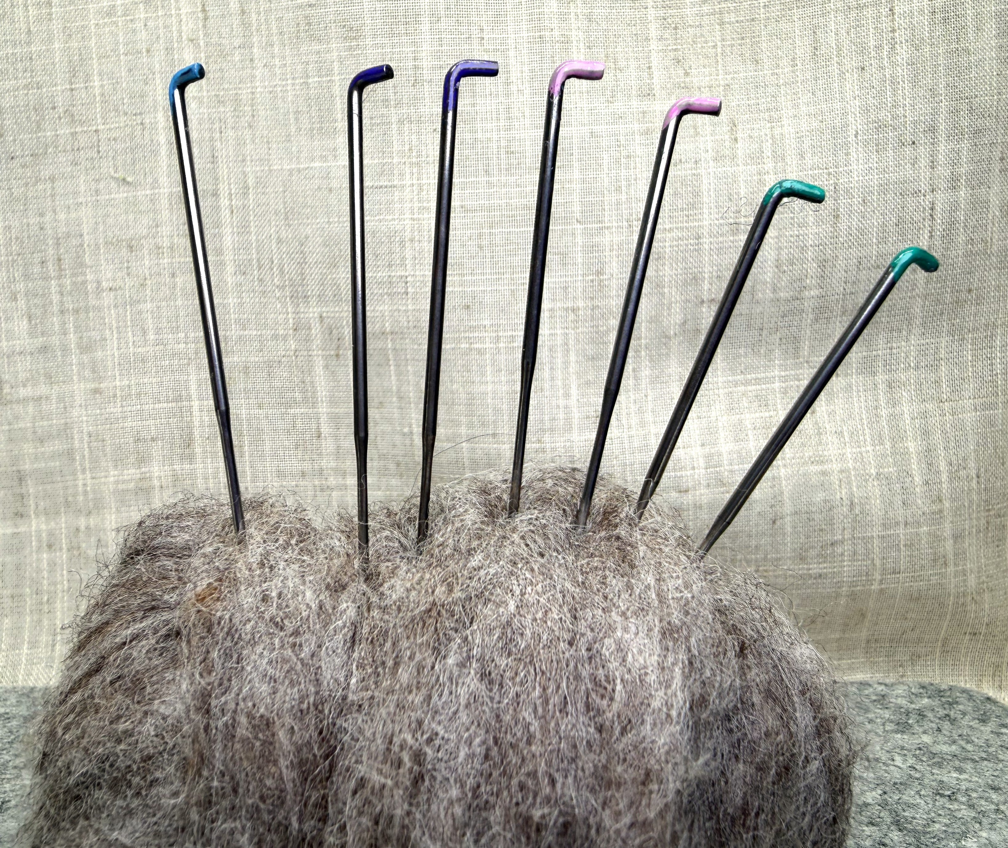 Felting Needles Set of 7 w/ protective tube