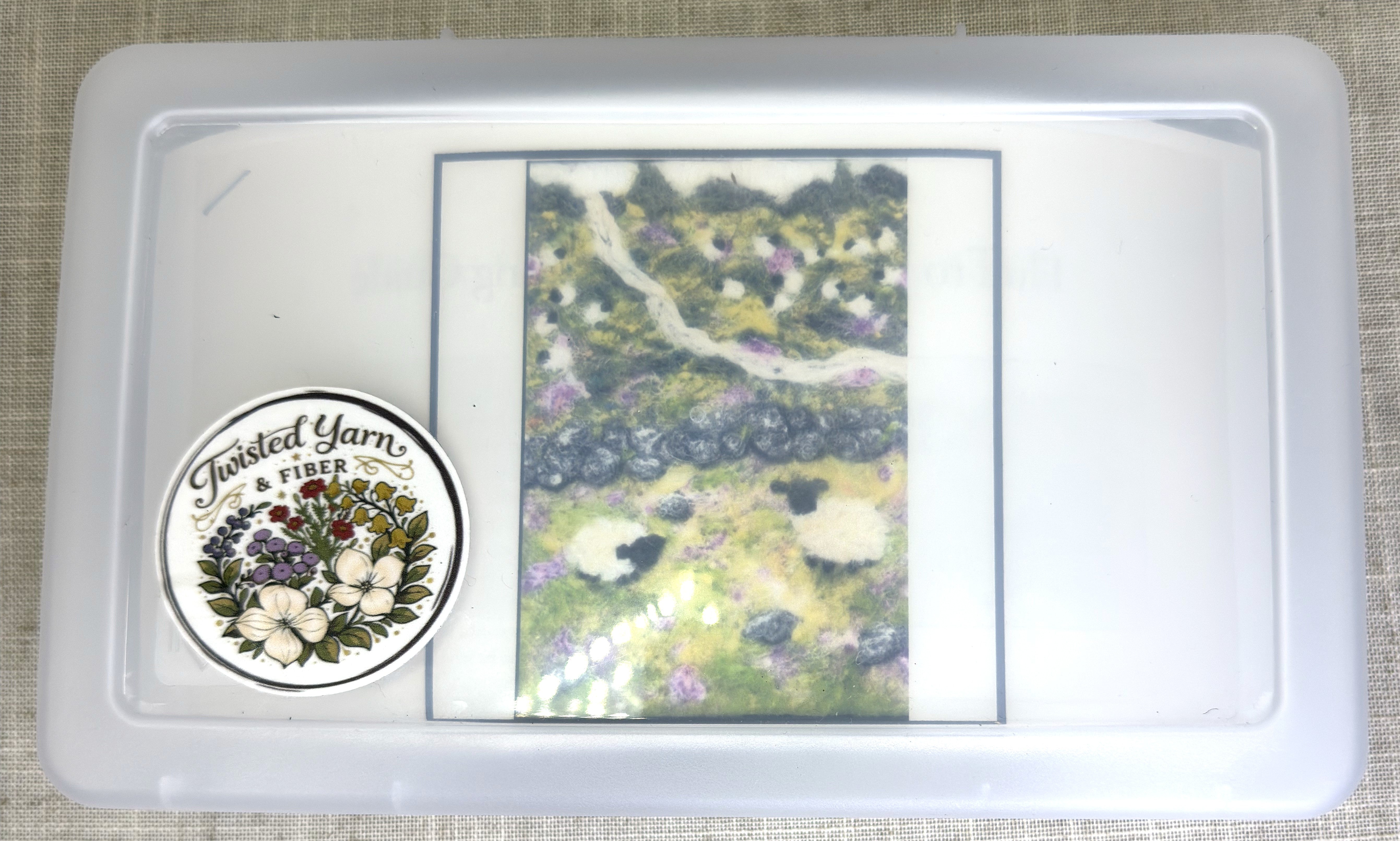 Sheep in Purple Fields Needle Felting Kit
