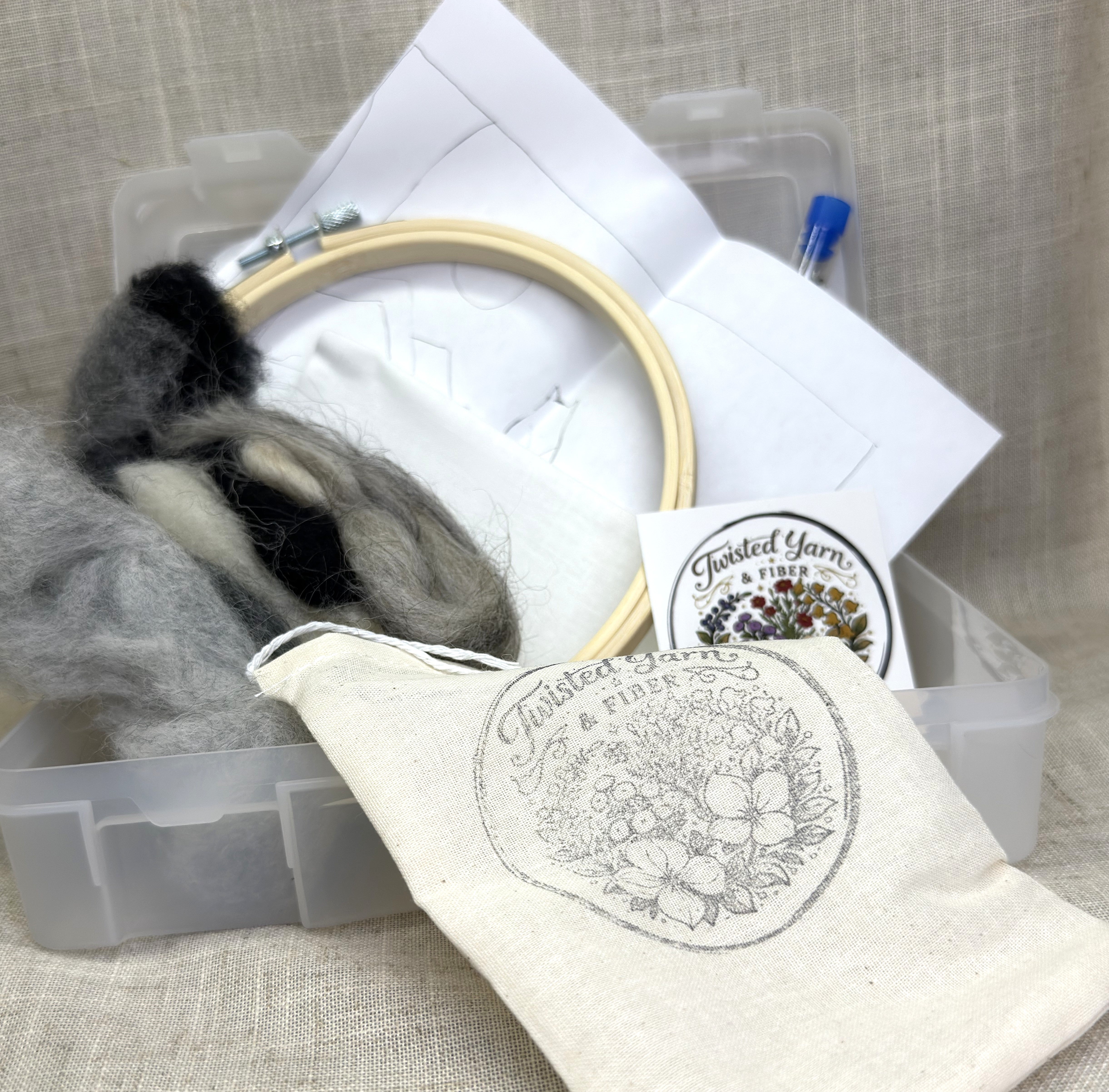 Owl and the Moon Needle Felting Kit