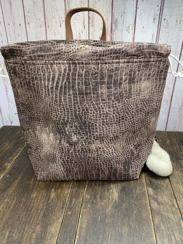 Brown Croco Shweater Bag Sale