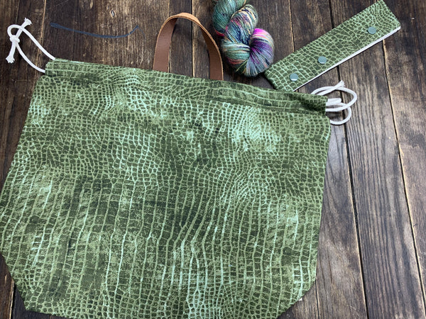 Olive Croco Shweater Bag Sale