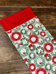 Wreaths and Cardinals Pillowcase